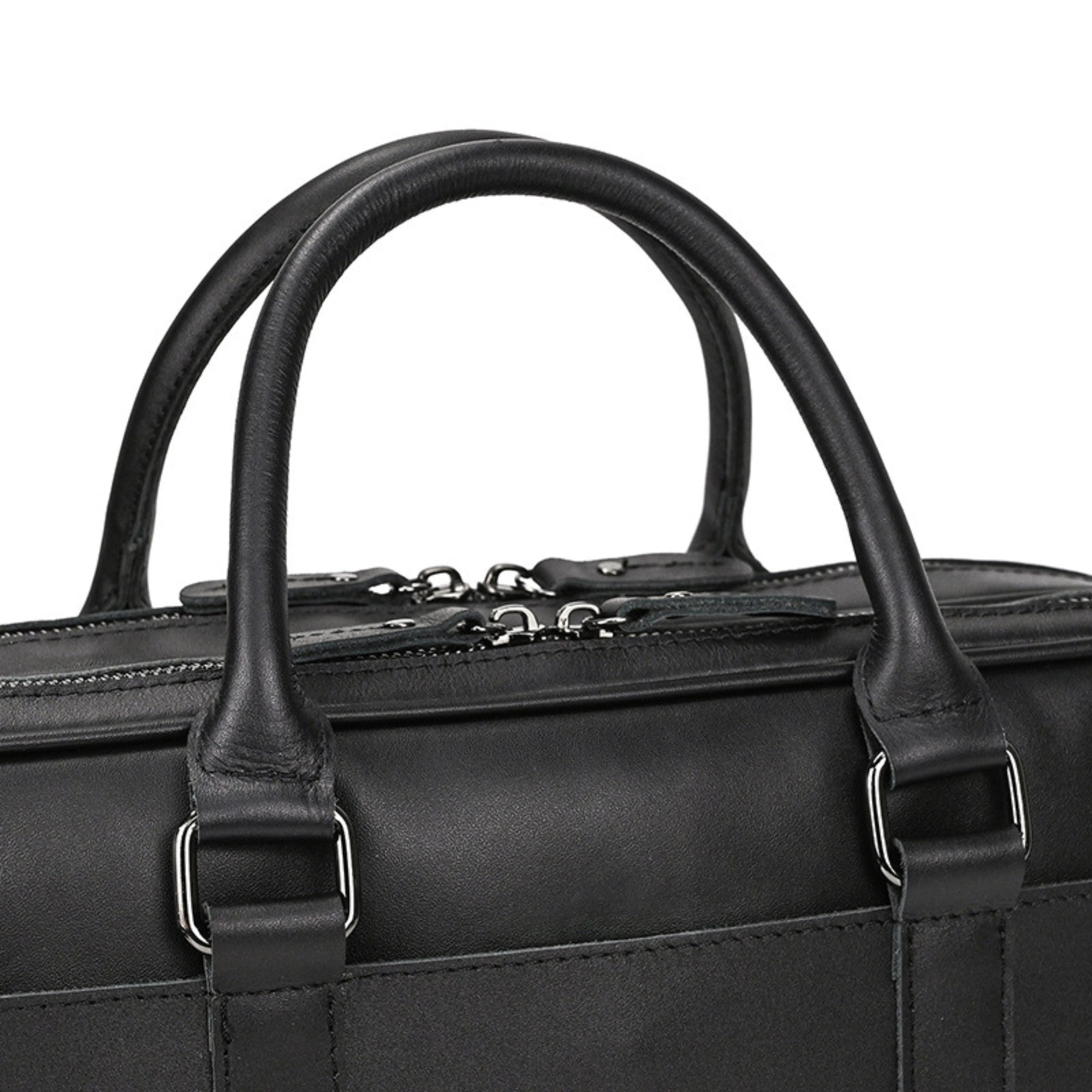 Leather Laptop Bag for Men - Mini Isaacare