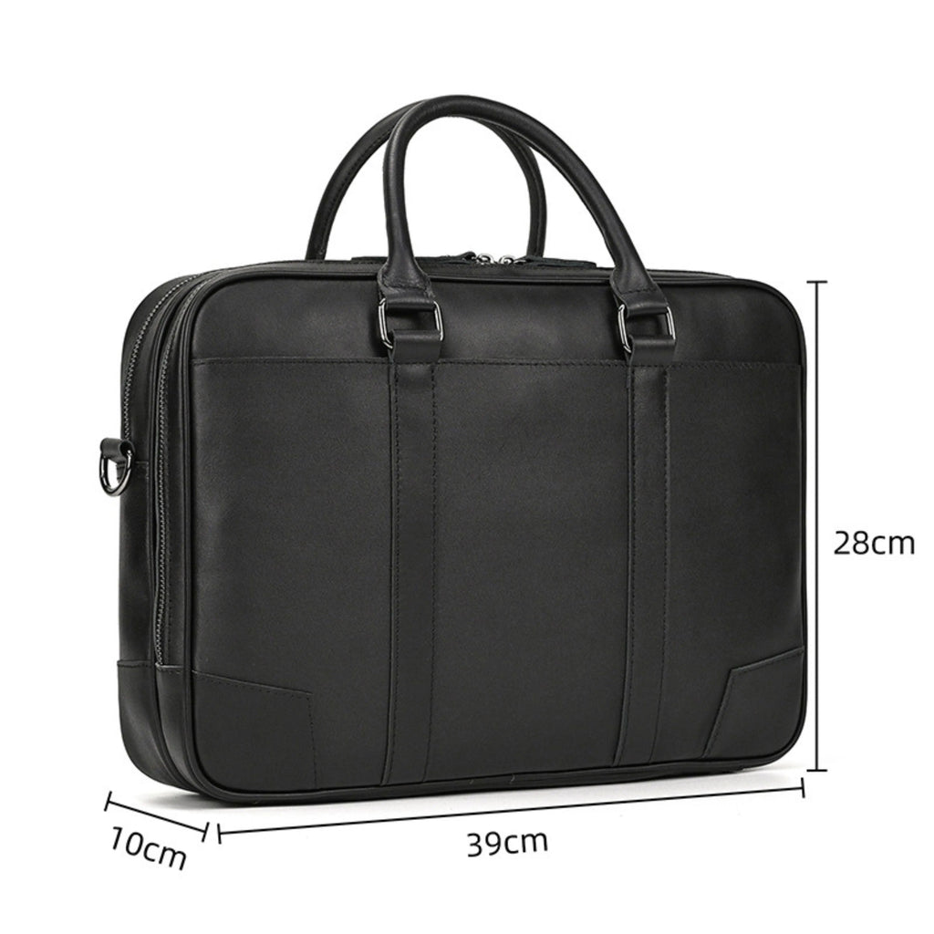 Leather Laptop Bag for Men - Mini Isaacare