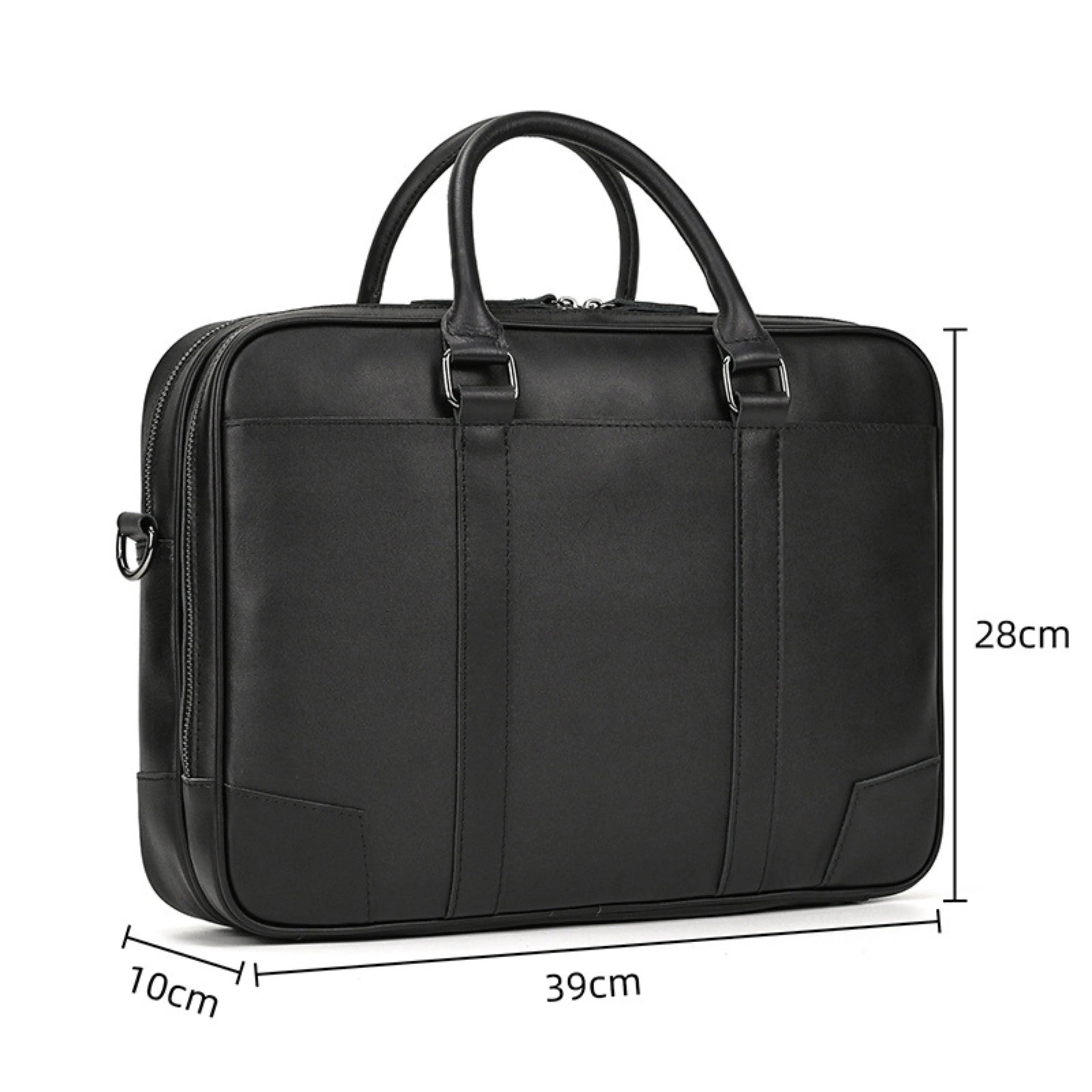 Leather Laptop Bag for Men - Mini Isaacare