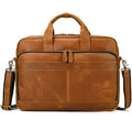 Leather Laptop Bag for Men - Large Capacity Isaacare