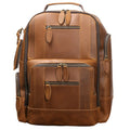 Genuine Leather Backpack for Men & Women | Vintage Full Grain Leather Rucksack | Travel Laptop Bag | Handmade Durable School Work Backpack - Isaacare