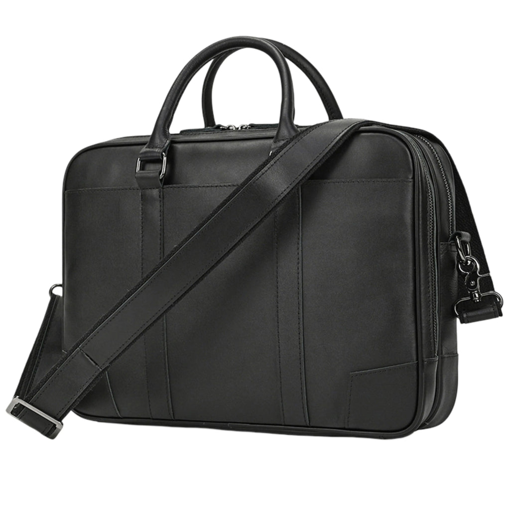 Leather Laptop Bag for Men - Mini Isaacare