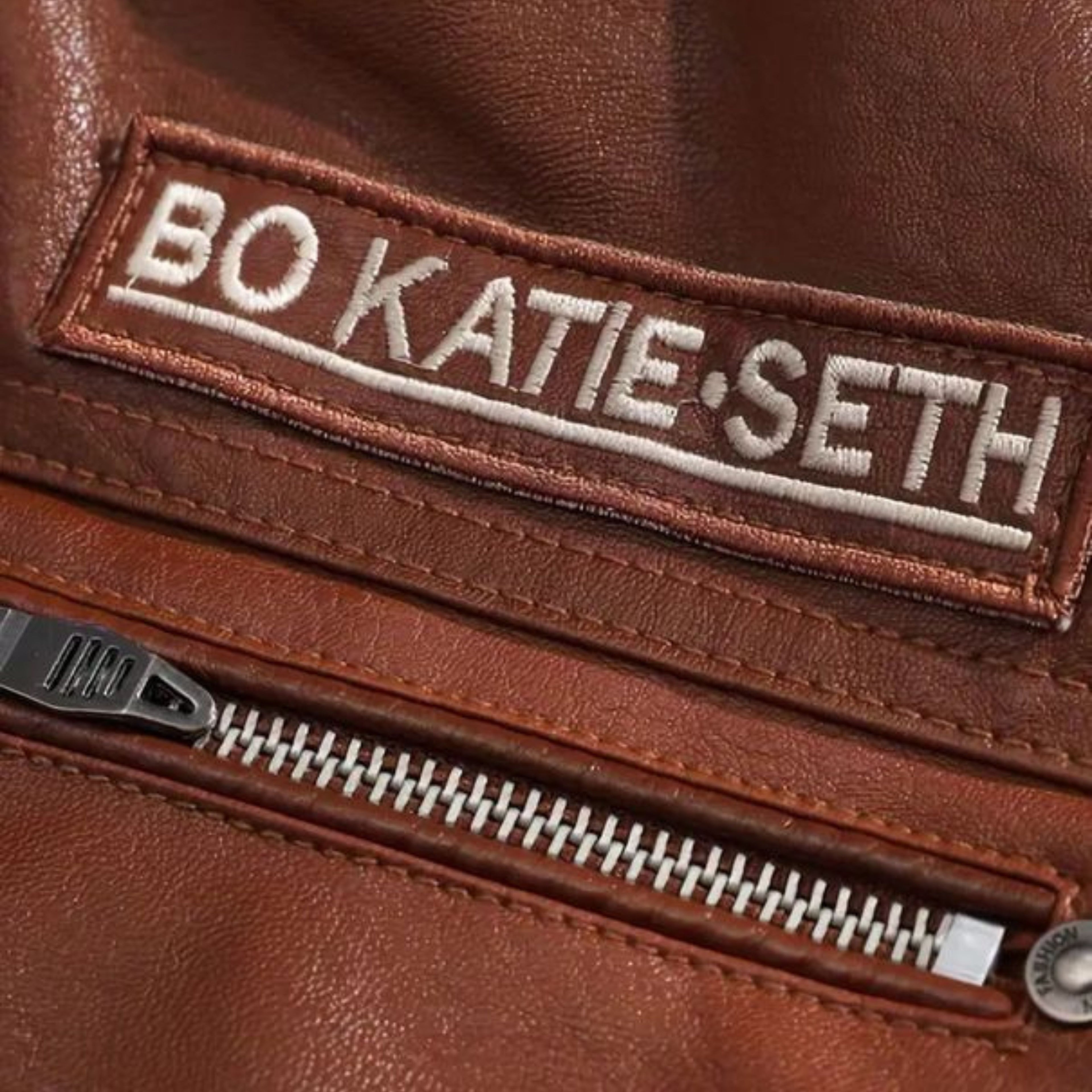 Men's PU Leather Jacket - Bo Katie Seth Best West Collect Isaacare