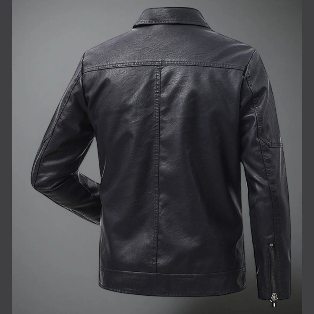 Men’s Winter Jacket – Warm PU Leather Coat – Insulated Faux Leather Jacket – Windproof Cold Weather Jacket – Stylish Men’s Outerwear South Africa Isaacare
