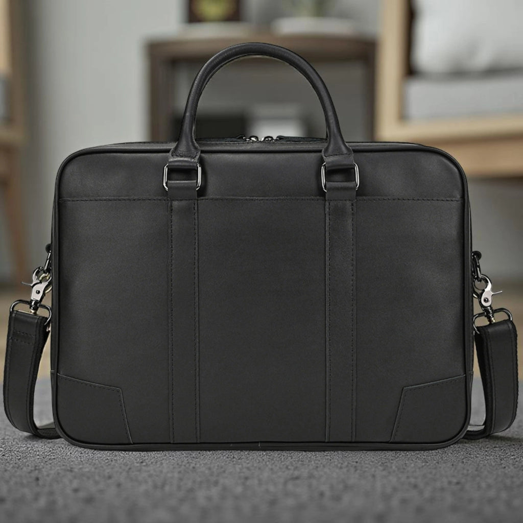 Leather Laptop Bag for Men - Mini - Isaacare