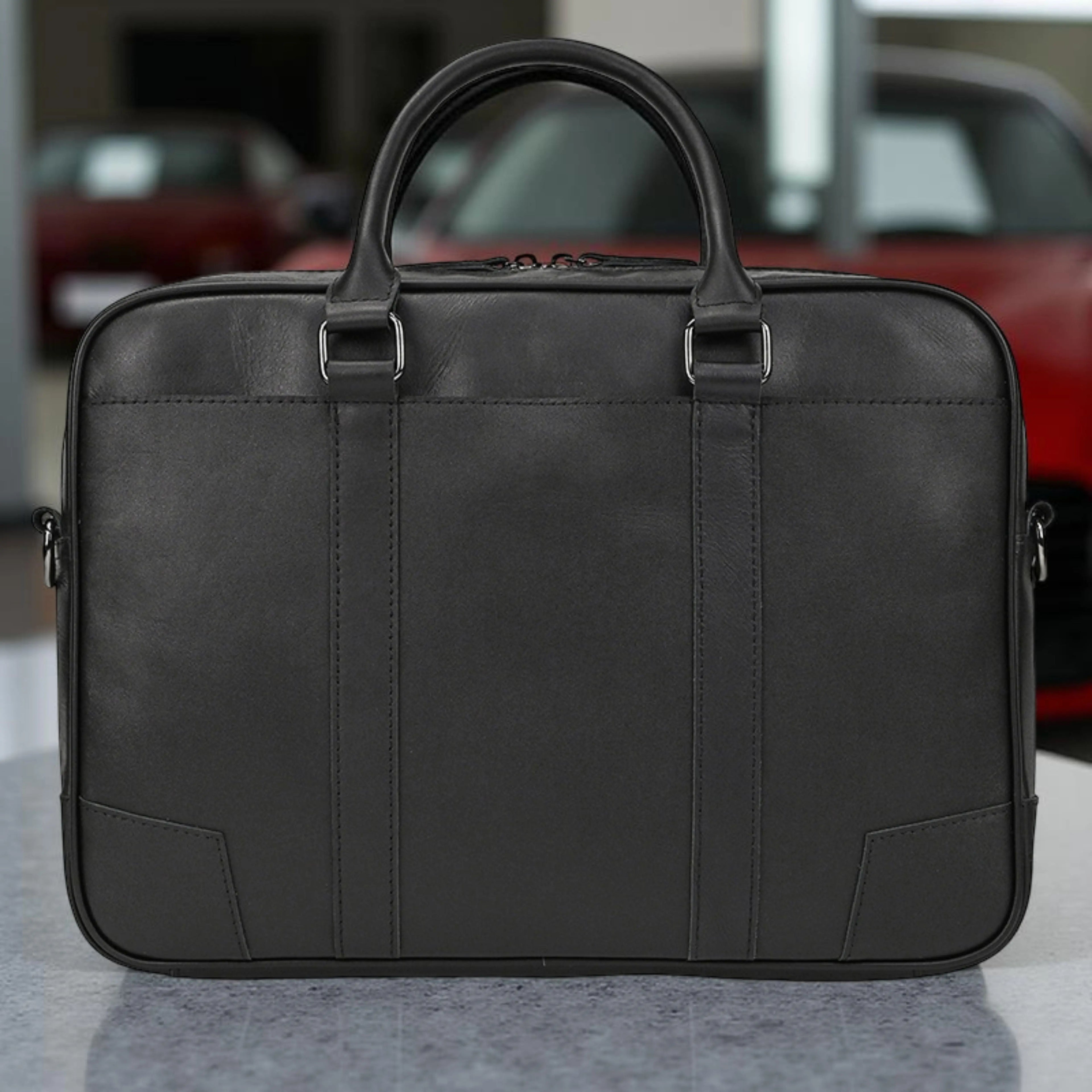 Leather Laptop Bag for Men - Mini - Isaacare