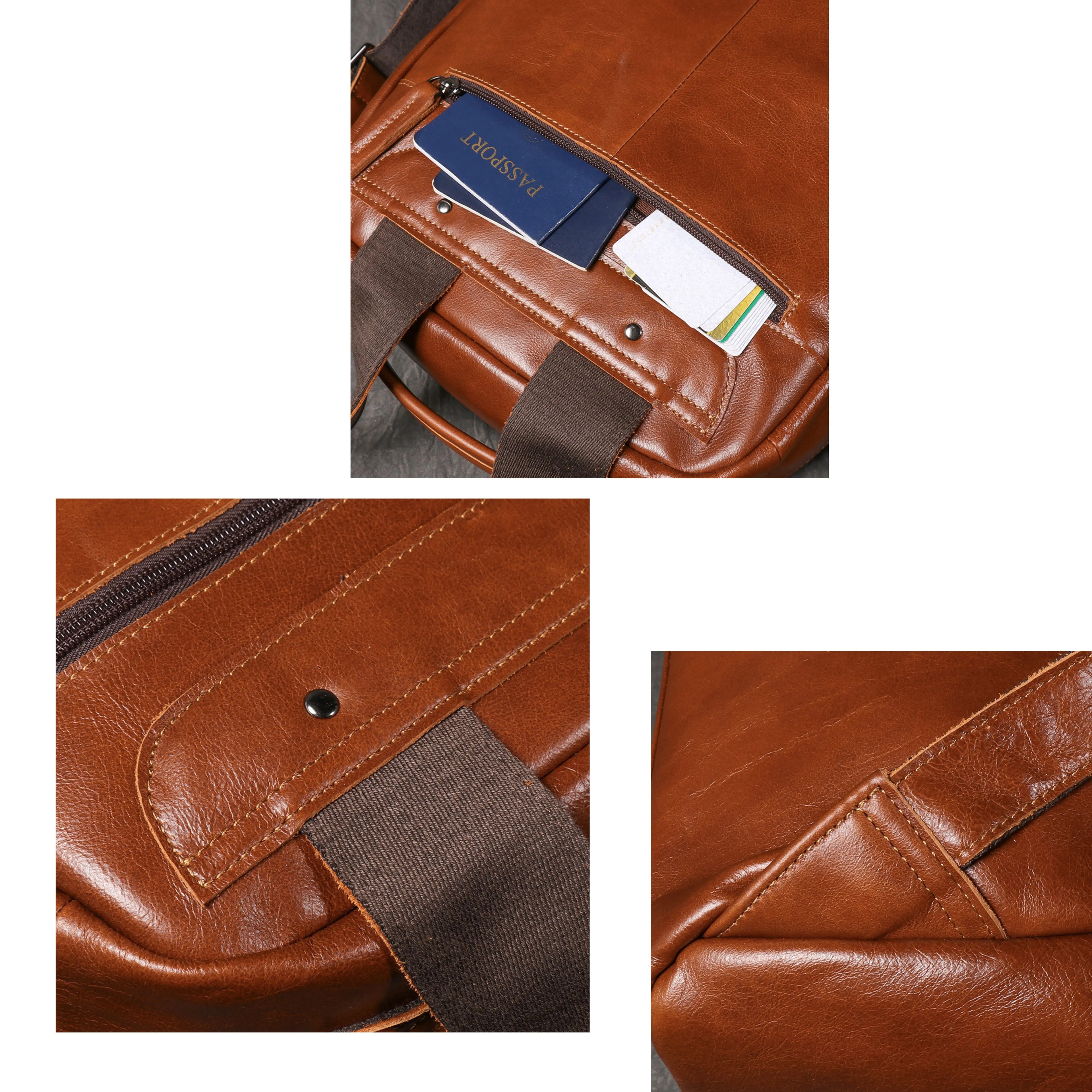Genuine Leather Backpack for Men & Women | Vintage Full Grain Leather Rucksack | Travel Laptop Bag | Handmade Durable School Work Backpack - Isaacare