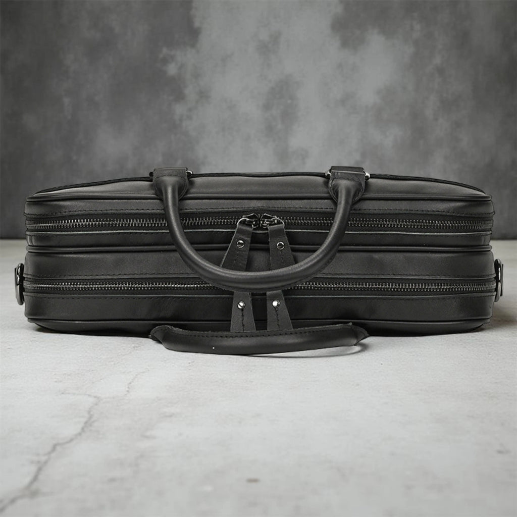 Leather Laptop Bag for Men - Mini - Isaacare