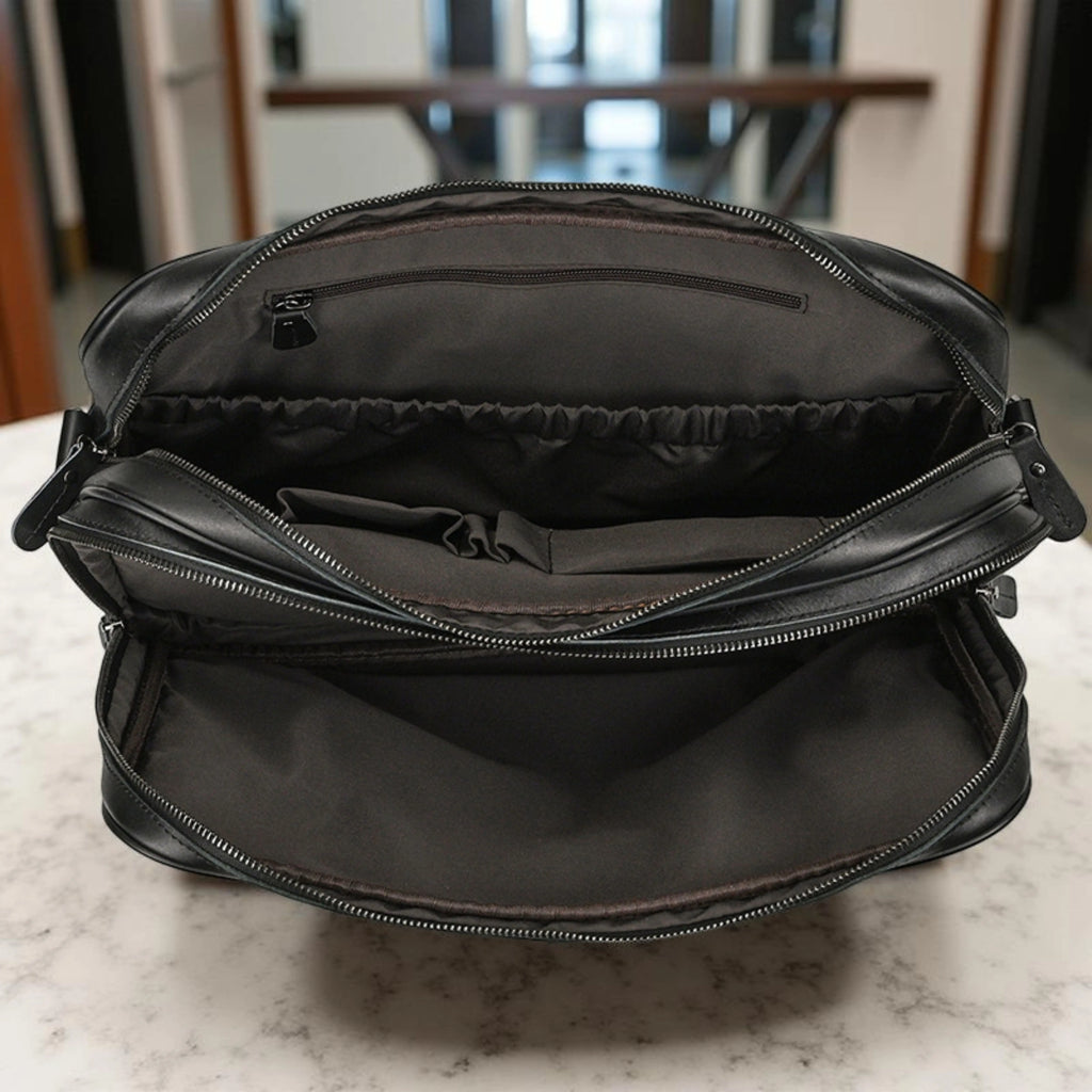 Leather Laptop Bag for Men - Mini - Isaacare